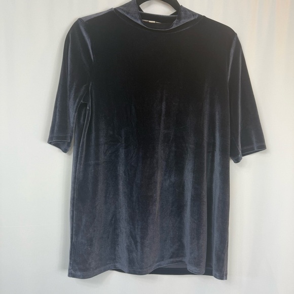 NWT Loft Womens Velvet Blouse Mock Neck
Stretchy Solid blue size:S - Picture 3 of 12
